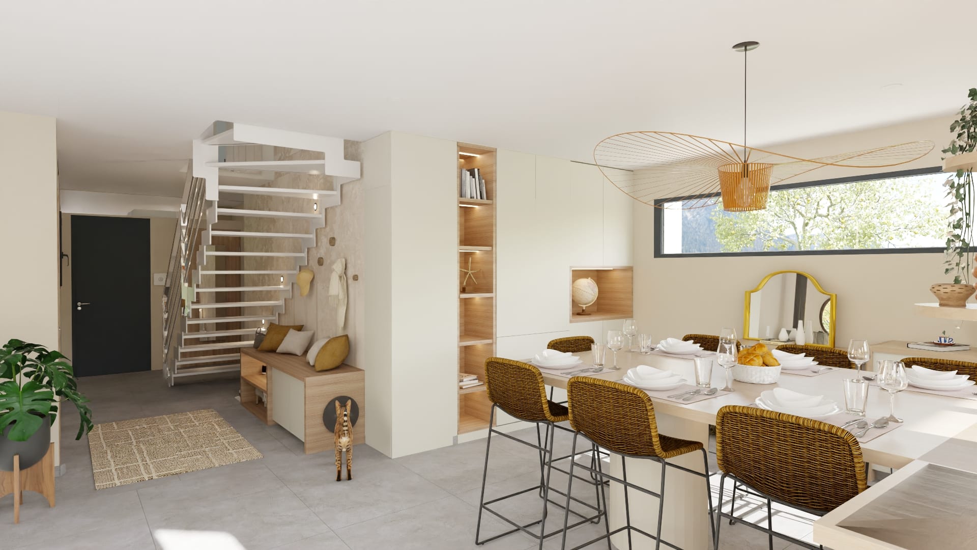 ∙ PROJET MOIRANS ∙ Aménagement et décoration d’une pièce de vie : un projet sur-mesure pour créer un espace chaleureux et fonctionnel