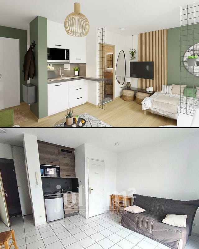 Image avant après, home staging pour mieux louer